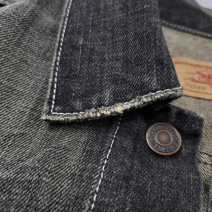 【中古品】【メンズ】 LEVI'S リーバイス 70599-09 BLACK DENIM JACKET ブラック デニムジャケット アウター 146-261015-ay-08-izu サイズ：M カラー：ブラック 万代Net店