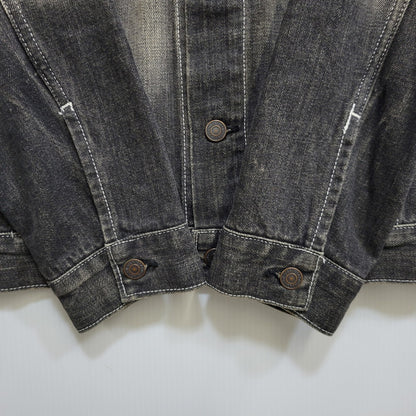 【中古品】【メンズ】 LEVI'S リーバイス 70599-09 BLACK DENIM JACKET ブラック デニムジャケット アウター 146-261015-ay-08-izu サイズ：M カラー：ブラック 万代Net店