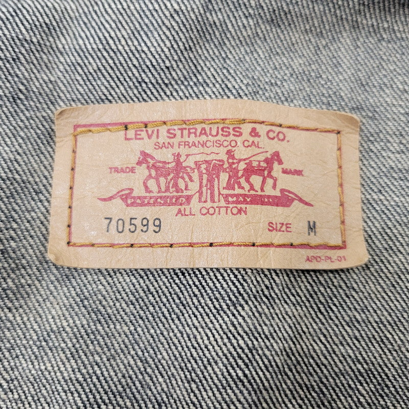 【中古品】【メンズ】 LEVI'S リーバイス 70599-09 BLACK DENIM JACKET ブラック デニムジャケット アウター 146-261015-ay-08-izu サイズ：M カラー：ブラック 万代Net店
