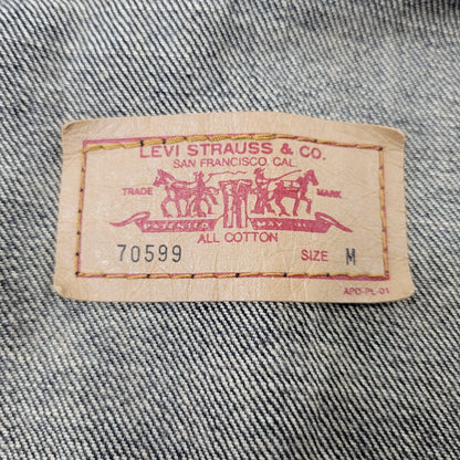 【中古品】【メンズ】 LEVI'S リーバイス 70599-09 BLACK DENIM JACKET ブラック デニムジャケット アウター 146-261015-ay-08-izu サイズ：M カラー：ブラック 万代Net店
