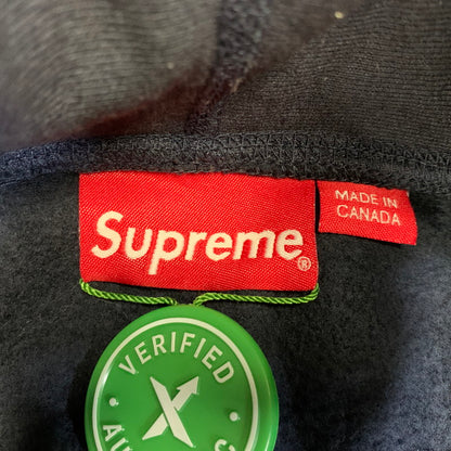 【中古品】【メンズ】 Supreme シュプリーム CROSS BOX LOGO HOODED SWEATSHIRT クロス ボックス ロゴ フーデッド スウェットシャツ パーカー トップス 149-260925-ay-13-izu サイズ：XL カラー：ネイビー 万代Net店