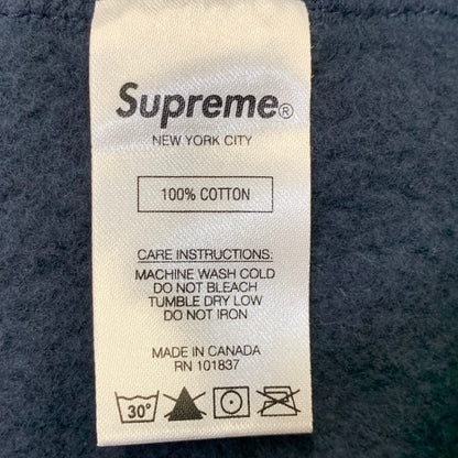 【中古品】【メンズ】 Supreme シュプリーム CROSS BOX LOGO HOODED SWEATSHIRT クロス ボックス ロゴ フーデッド スウェットシャツ パーカー トップス 149-260925-ay-13-izu サイズ：XL カラー：ネイビー 万代Net店