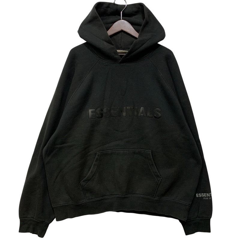 【中古品】【メンズ】 FEAR OF GOD ESSENTIALS フィア オブ ゴッド エッセンシャルズ LOGO PULLOVER HOODIE ロゴ プルオーバー パーカー トップス 142-260925-ay-07-izu サイズ：L カラー：ブラック 万代Net店