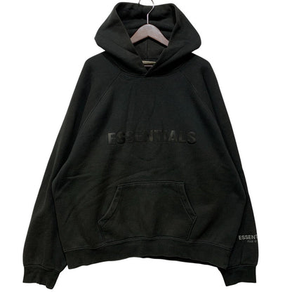 【中古品】【メンズ】 FEAR OF GOD ESSENTIALS フィア オブ ゴッド エッセンシャルズ LOGO PULLOVER HOODIE ロゴ プルオーバー パーカー トップス 142-260925-ay-07-izu サイズ：L カラー：ブラック 万代Net店