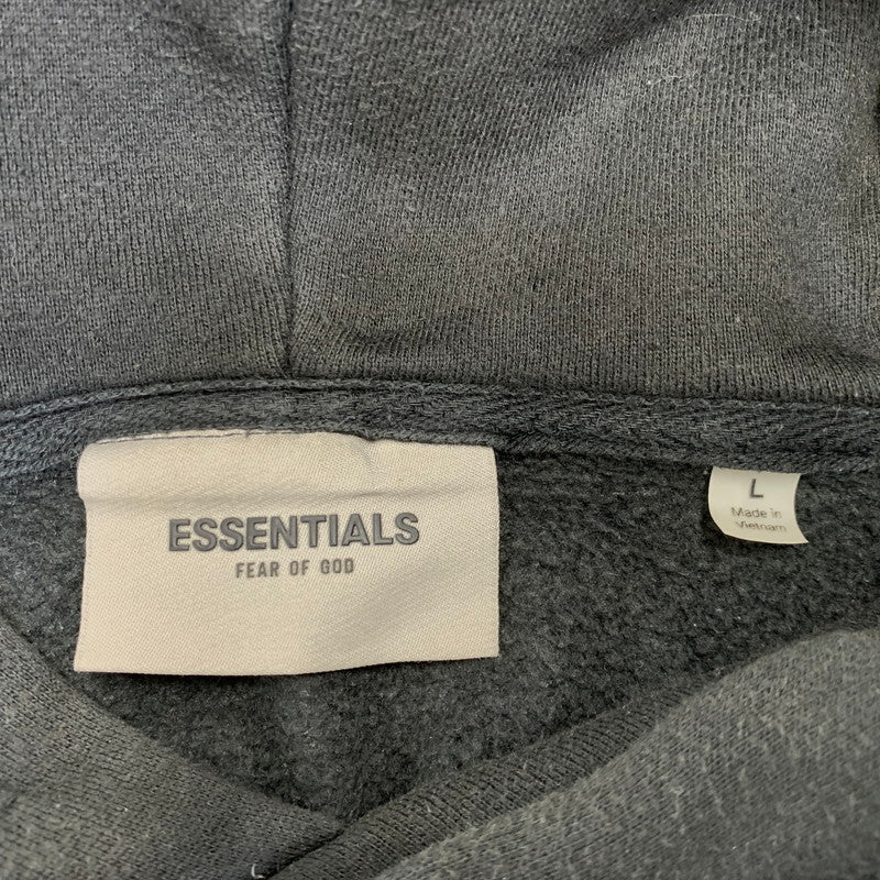 【中古品】【メンズ】 FEAR OF GOD ESSENTIALS フィア オブ ゴッド エッセンシャルズ LOGO PULLOVER HOODIE ロゴ プルオーバー パーカー トップス 142-260925-ay-07-izu サイズ：L カラー：ブラック 万代Net店