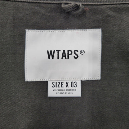【中古品】【メンズ】 WTAPS ダブルタップス BUDS LS COTTON. SERGE 212BRDT-SHM02 ロングスリーブ 長袖 シャツ 142-261010-as-23-izu サイズ：03 カラー：チャコール系 万代Net店