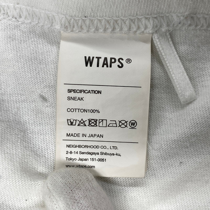 【現状渡し品】【メンズ】 WTAPS ダブルタップス SIDE EFFECT SS TEE サイド エフェクト ショートスリーブ Tシャツ トップス 142-260924-kh-11-izu サイズ：04 カラー：ホワイト 万代Net店