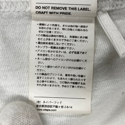 【現状渡し品】【メンズ】 WTAPS ダブルタップス SIDE EFFECT SS TEE サイド エフェクト ショートスリーブ Tシャツ トップス 142-260924-kh-11-izu サイズ：04 カラー：ホワイト 万代Net店