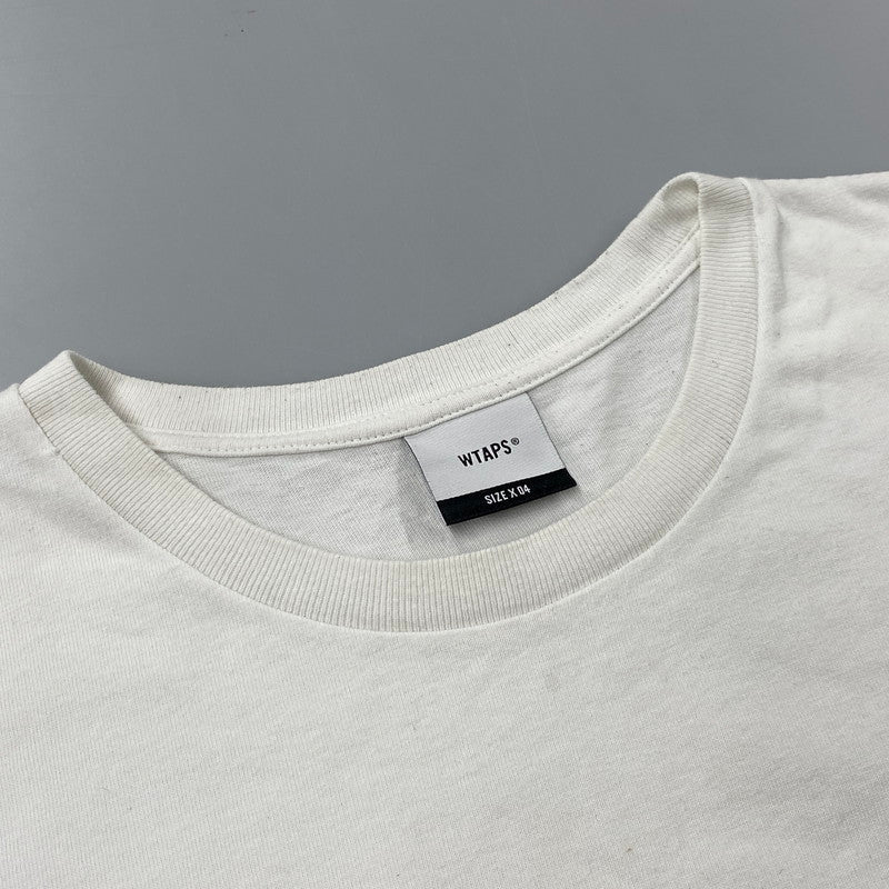 【現状渡し品】【メンズ】 WTAPS ダブルタップス SIDE EFFECT SS TEE サイド エフェクト ショートスリーブ Tシャツ トップス 142-260924-kh-11-izu サイズ：04 カラー：ホワイト 万代Net店