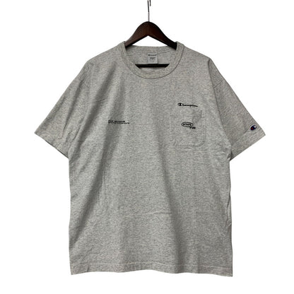 【中古品】【メンズ】 WTAPS ダブルタップス×CHAMPION チャンピオン 242HBCHD-CSM01S ACADEMY SS COTTON. TEE アカデミー ショートスリーブ コットン Ｔシャツ トップス 半袖 142-260923-cs-02-izu サイズ：XL カラー：グレー 万代Net店