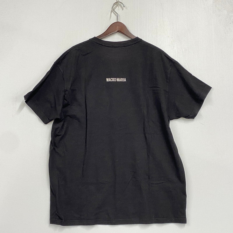 【中古品】【メンズ】 WACKO MARIA ワコマリア TDKT-WM-TEE01 THE DARK KNIGHT TRILOGY T-SHIRT ザ・ダークナイト・トリロジー Tシャツ (TYPE-1) トップス 半袖 142-261003-ya-12-izu サイズ：XL カラー：ブラック 万代Net店