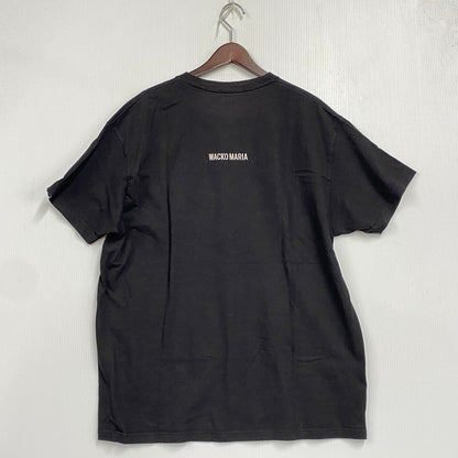 【中古品】【メンズ】 WACKO MARIA ワコマリア TDKT-WM-TEE01 THE DARK KNIGHT TRILOGY T-SHIRT ザ・ダークナイト・トリロジー Tシャツ (TYPE-1) トップス 半袖 142-261003-ya-12-izu サイズ：XL カラー：ブラック 万代Net店