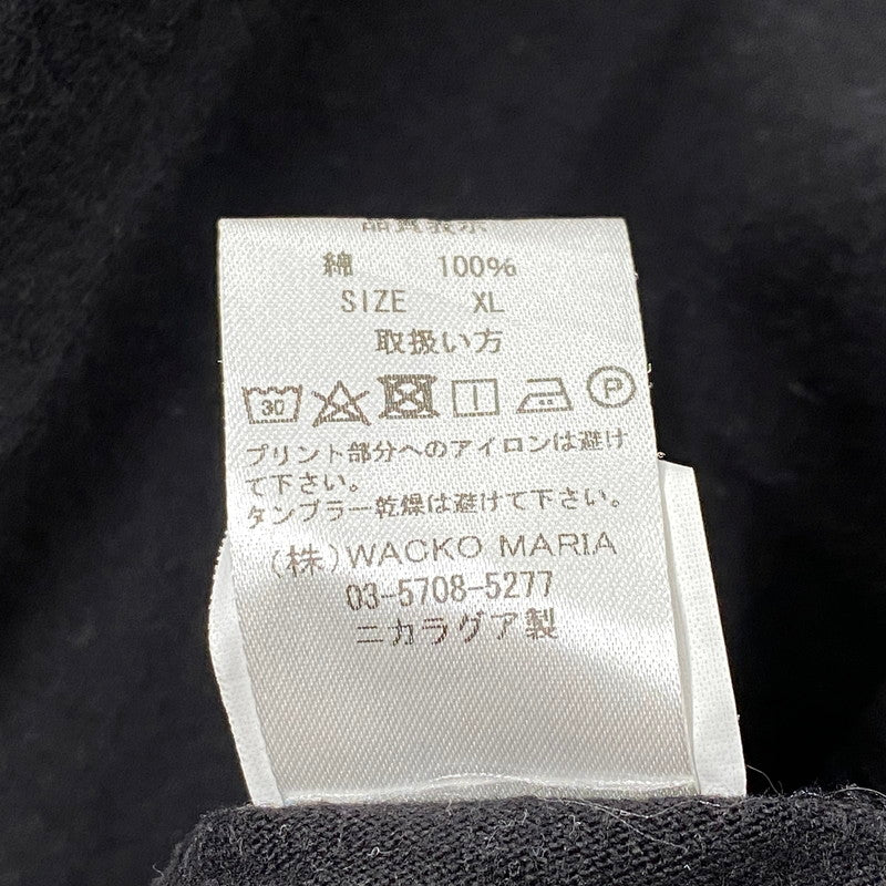 【中古品】【メンズ】 WACKO MARIA ワコマリア TDKT-WM-TEE01 THE DARK KNIGHT TRILOGY T-SHIRT ザ・ダークナイト・トリロジー Tシャツ (TYPE-1) トップス 半袖 142-261003-ya-12-izu サイズ：XL カラー：ブラック 万代Net店