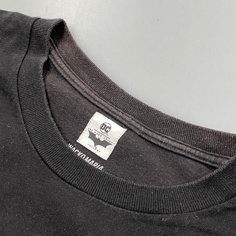 【中古品】【メンズ】 WACKO MARIA ワコマリア TDKT-WM-TEE01 THE DARK KNIGHT TRILOGY T-SHIRT ザ・ダークナイト・トリロジー Tシャツ (TYPE-1) トップス 半袖 142-261003-ya-12-izu サイズ：XL カラー：ブラック 万代Net店