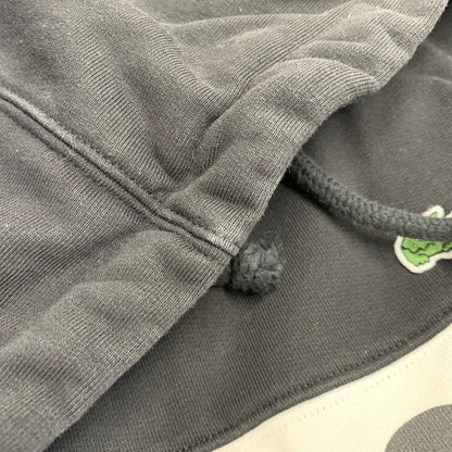 【中古品】【メンズ】 Supreme シュプリーム × LACOSTE ラコステ LOGO PANEL HOODED SWEATSHIRT ロゴ パネル フーデッド スウェットシャツ パーカー トップス 149-260925-ay-12-izu サイズ：L カラー：ブラック 万代Net店