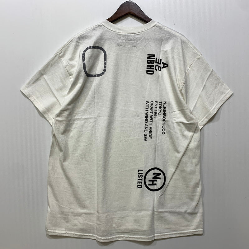 【中古美品】【メンズ】 NEIGHBORHOOD ネイバーフッド × CASETIFY ケースティファイ × WIND AND SEA ウィンダンシー NHWC/C-TEE SS 211EL04N-STM01S Tシャツ 半袖 トップス 142-260925-ay-03-izu サイズ：XL カラー：ホワイト 万代Net店