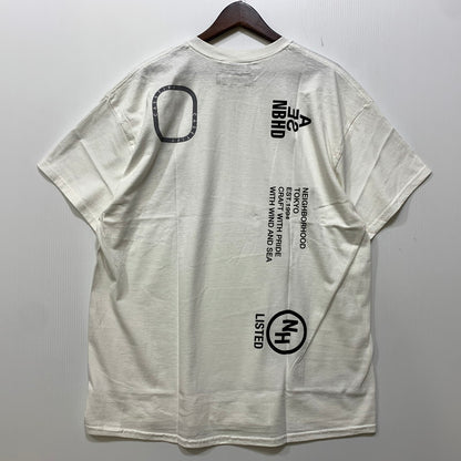 【中古美品】【メンズ】 NEIGHBORHOOD ネイバーフッド × CASETIFY ケースティファイ × WIND AND SEA ウィンダンシー NHWC/C-TEE SS 211EL04N-STM01S Tシャツ 半袖 トップス 142-260925-ay-03-izu サイズ：XL カラー：ホワイト 万代Net店