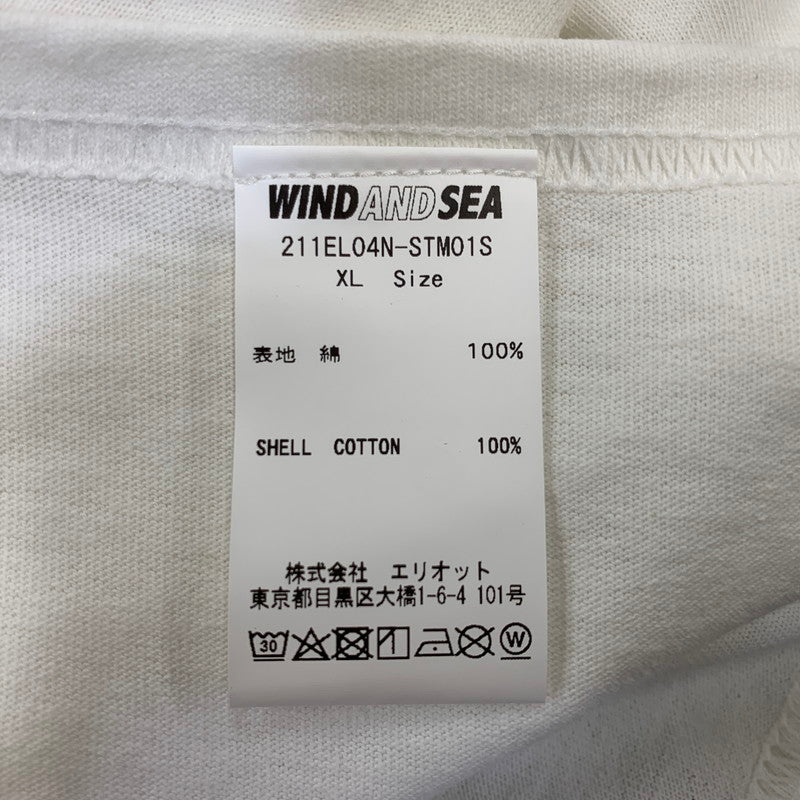 【中古美品】【メンズ】 NEIGHBORHOOD ネイバーフッド × CASETIFY ケースティファイ × WIND AND SEA ウィンダンシー NHWC/C-TEE SS 211EL04N-STM01S Tシャツ 半袖 トップス 142-260925-ay-03-izu サイズ：XL カラー：ホワイト 万代Net店