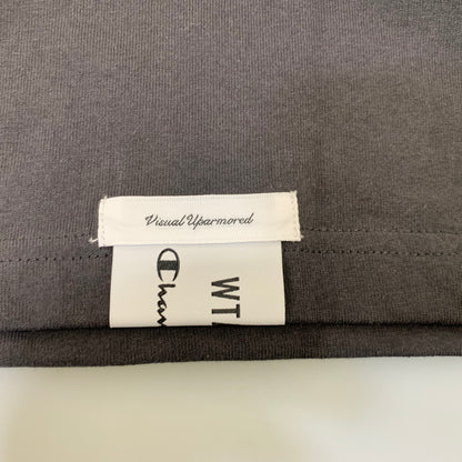 【中古美品】【メンズ】 WTAPS ダブルタップス × CHAMPION チャンピオン ACADEMY SS COTTON 252HBCHD-CSM01S アカデミー ショートスリーブ コットン Tシャツ 半袖 トップス 142-260925-ay-04-izu サイズ：XL カラー：ブラック 万代Net店