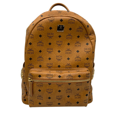 【現状渡し品】【レディース】 MCM エム・シー・エム MMK6SVE38CO001 スターク サイドスタッズ ヴィセトス バッグパック リュック 鞄 カバン 180-260925-ay-14-izu カラー：ブラウン 万代Net店