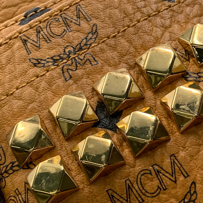 【現状渡し品】【レディース】 MCM エム・シー・エム MMK6SVE38CO001 スターク サイドスタッズ ヴィセトス バッグパック リュック 鞄 カバン 180-260925-ay-14-izu カラー：ブラウン 万代Net店
