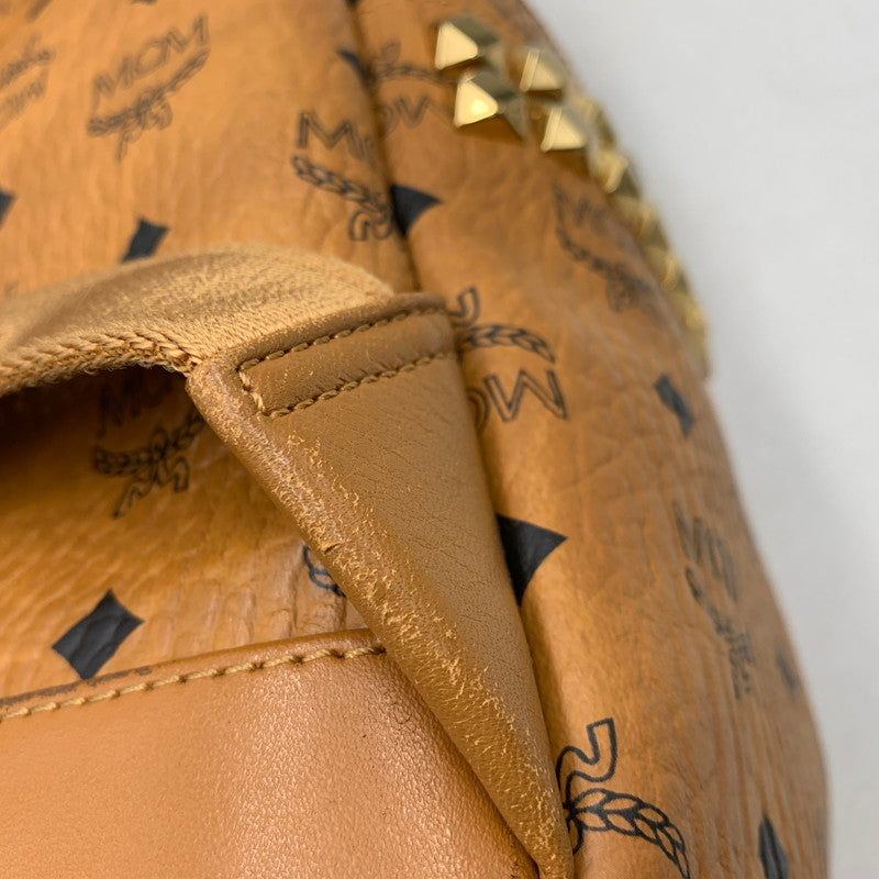 【現状渡し品】【レディース】 MCM エム・シー・エム MMK6SVE38CO001 スターク サイドスタッズ ヴィセトス バッグパック リュック 鞄 カバン 180-260925-ay-14-izu カラー：ブラウン 万代Net店