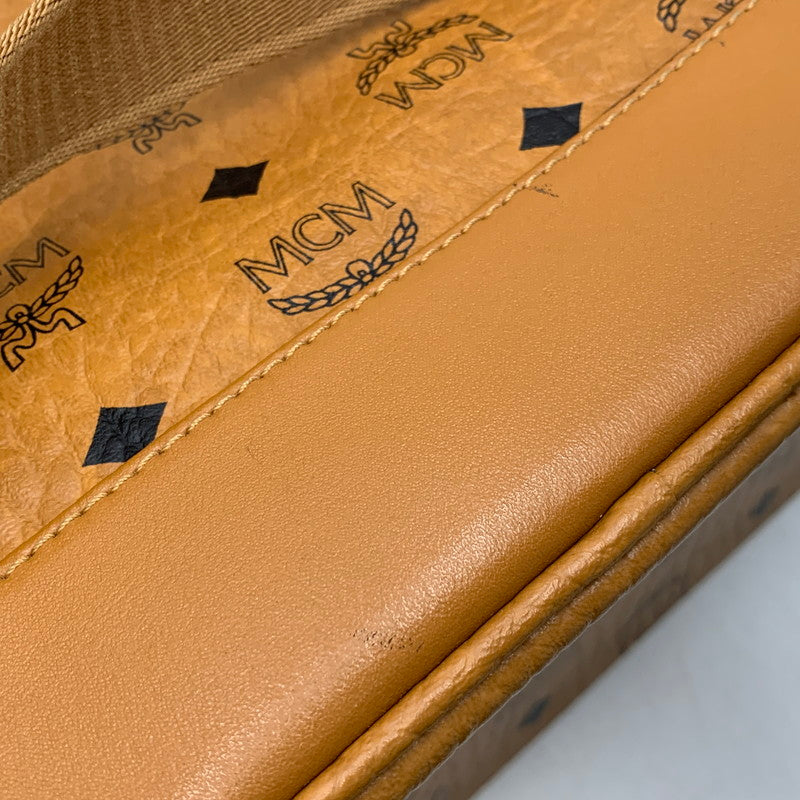 【現状渡し品】【レディース】 MCM エム・シー・エム MMK6SVE38CO001 スターク サイドスタッズ ヴィセトス バッグパック リュック 鞄 カバン 180-260925-ay-14-izu カラー：ブラウン 万代Net店