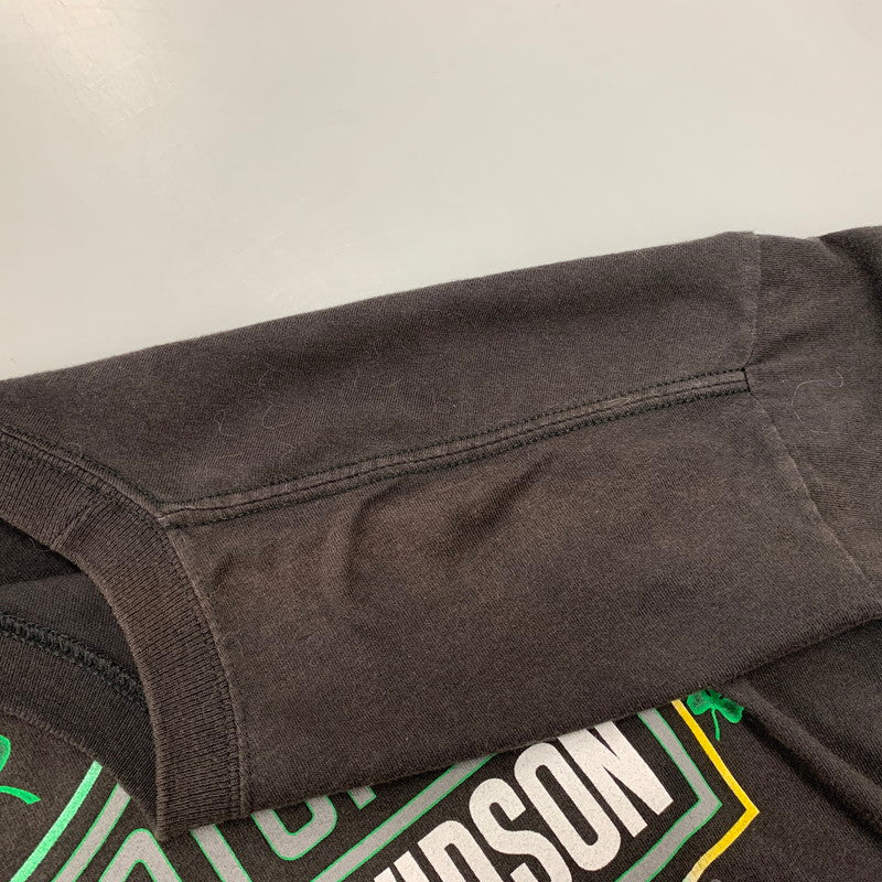 【中古品】【メンズ】 HARLEY-DAVIDSON ハーレーダビッドソン c2012 GREEN FLAME CLOVER LS TEE グリーン フレーム クローバー ロングスリーブ Ｔシャツ トップス 長袖 146-260923-cs-01-izu サイズ：不明 カラー：ブラック 万代Net店