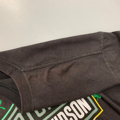 【中古品】【メンズ】 HARLEY-DAVIDSON ハーレーダビッドソン c2012 GREEN FLAME CLOVER LS TEE グリーン フレーム クローバー ロングスリーブ Ｔシャツ トップス 長袖 146-260923-cs-01-izu サイズ：不明 カラー：ブラック 万代Net店