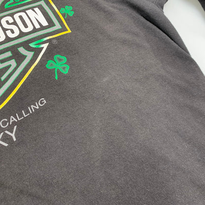 【中古品】【メンズ】 HARLEY-DAVIDSON ハーレーダビッドソン c2012 GREEN FLAME CLOVER LS TEE グリーン フレーム クローバー ロングスリーブ Ｔシャツ トップス 長袖 146-260923-cs-01-izu サイズ：不明 カラー：ブラック 万代Net店