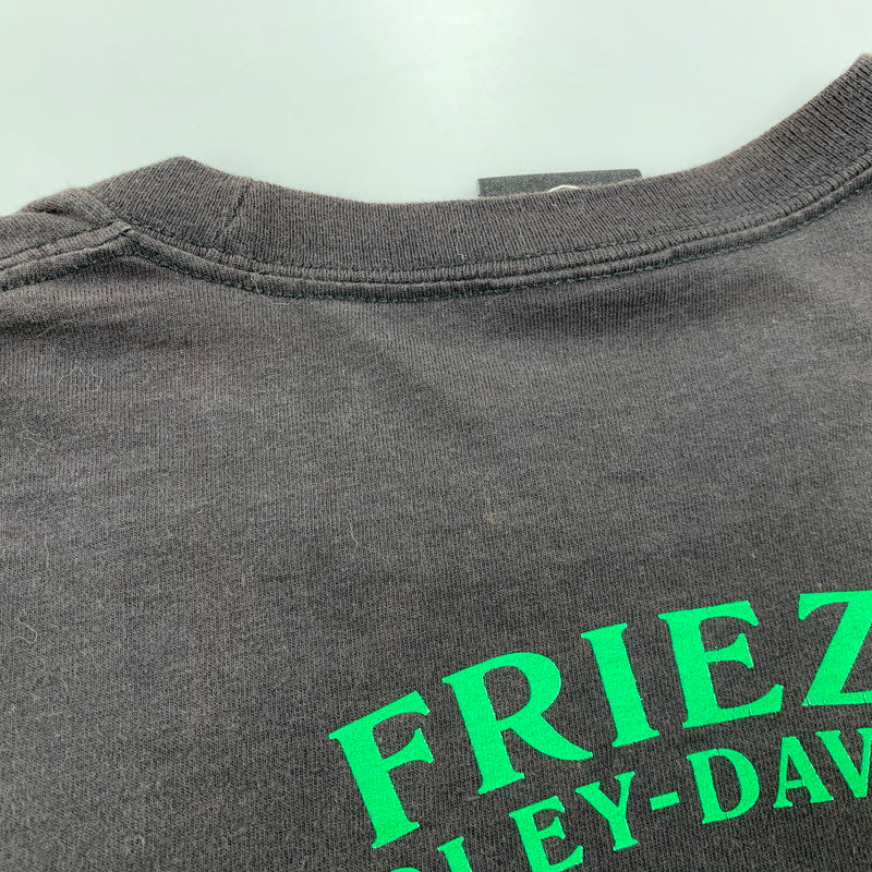 【中古品】【メンズ】 HARLEY-DAVIDSON ハーレーダビッドソン c2012 GREEN FLAME CLOVER LS TEE グリーン フレーム クローバー ロングスリーブ Ｔシャツ トップス 長袖 146-260923-cs-01-izu サイズ：不明 カラー：ブラック 万代Net店