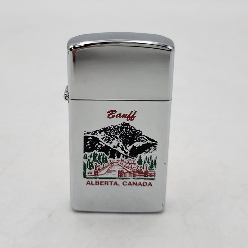 【中古品】【メンズ/レディース】 ZIPPO ジッポ 1994年製 90S BANFF OIL LIGHTER バンフ オイルライター喫煙具 206-260927-yn-02-izu カラー：シルバー 万代Net店