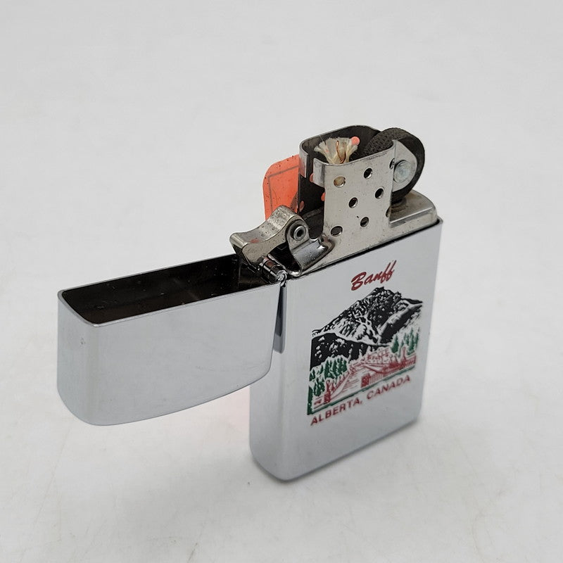 【中古品】【メンズ/レディース】 ZIPPO ジッポ 1994年製 90S BANFF OIL LIGHTER バンフ オイルライター喫煙具 206-260927-yn-02-izu カラー：シルバー 万代Net店