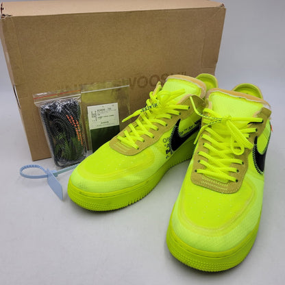 【中古品】【メンズ/レディース】 NIKE ナイキ×OFF-WHITE オフホワイト AO4606-700 AIR FORCE 1 LOW エア フォース ワン ロー スニーカー シューズ 靴 160-260923-cs-17-izu サイズ：30ｃｍ カラー：VOLT/BLACK-VOLT-CONE 万代Net店