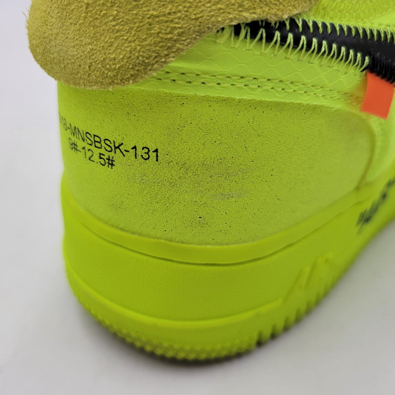 【中古品】【メンズ/レディース】 NIKE ナイキ×OFF-WHITE オフホワイト AO4606-700 AIR FORCE 1 LOW エア フォース ワン ロー スニーカー シューズ 靴 160-260923-cs-17-izu サイズ：30ｃｍ カラー：VOLT/BLACK-VOLT-CONE 万代Net店