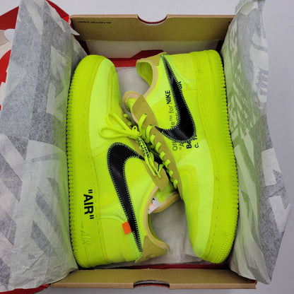 【中古品】【メンズ/レディース】 NIKE ナイキ×OFF-WHITE オフホワイト AO4606-700 AIR FORCE 1 LOW エア フォース ワン ロー スニーカー シューズ 靴 160-260923-cs-17-izu サイズ：30ｃｍ カラー：VOLT/BLACK-VOLT-CONE 万代Net店