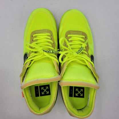 【中古品】【メンズ/レディース】 NIKE ナイキ×OFF-WHITE オフホワイト AO4606-700 AIR FORCE 1 LOW エア フォース ワン ロー スニーカー シューズ 靴 160-260923-cs-17-izu サイズ：30ｃｍ カラー：VOLT/BLACK-VOLT-CONE 万代Net店