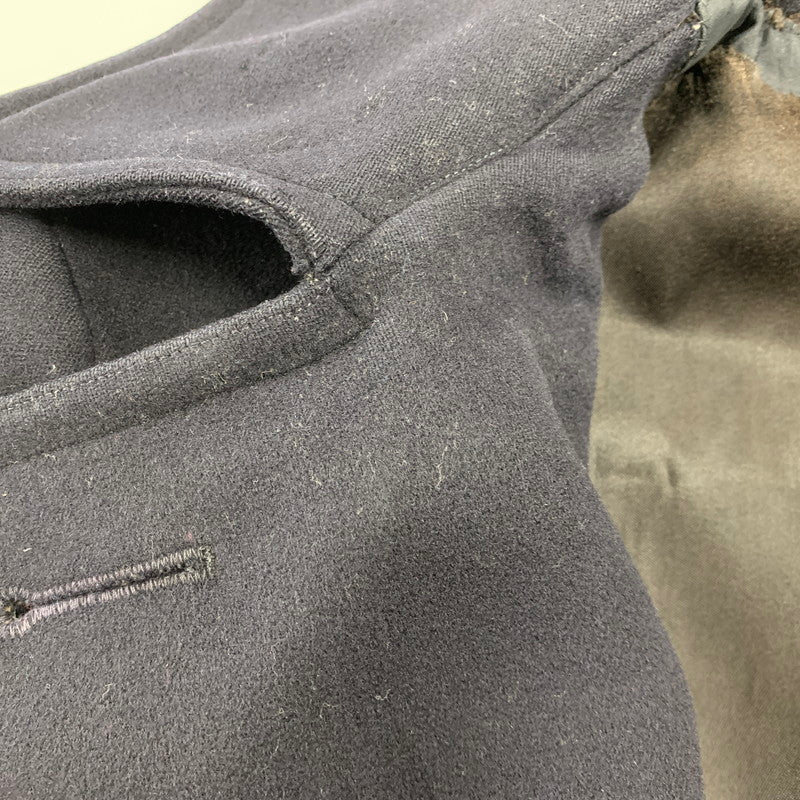 【現状渡し品】【メンズ】 U.S.NAVY ユーエスネイビー NAVAL CLOTHING FACTORY ネイバルクロージングファクトリー 10ボタン 40S P COAT ピーコート アウター 146-260923-cs-04-izu サイズ：不明 カラー：ネイビー 万代Net店