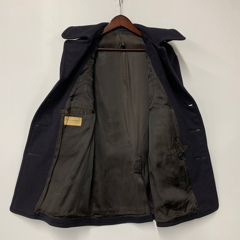 【現状渡し品】【メンズ】 U.S.NAVY ユーエスネイビー NAVAL CLOTHING FACTORY ネイバルクロージングファクトリー 10ボタン 40S P COAT ピーコート アウター 146-260923-cs-04-izu サイズ：不明 カラー：ネイビー 万代Net店