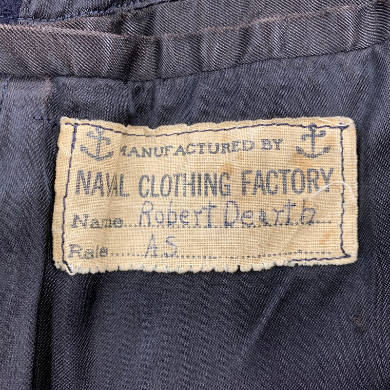 【現状渡し品】【メンズ】 U.S.NAVY ユーエスネイビー NAVAL CLOTHING FACTORY ネイバルクロージングファクトリー 10ボタン 40S P COAT ピーコート アウター 146-260923-cs-04-izu サイズ：不明 カラー：ネイビー 万代Net店