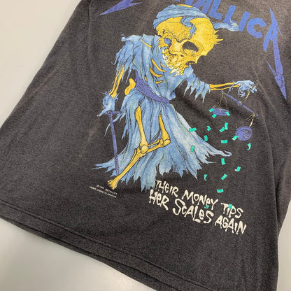 【中古品】【メンズ】 USED METALLICA メタリカ DORIS PUSHEAD TEE c1989 袖シングル 半袖 Tシャツ 146-261003-as-10-izu カラー：ブラック系 万代Net店