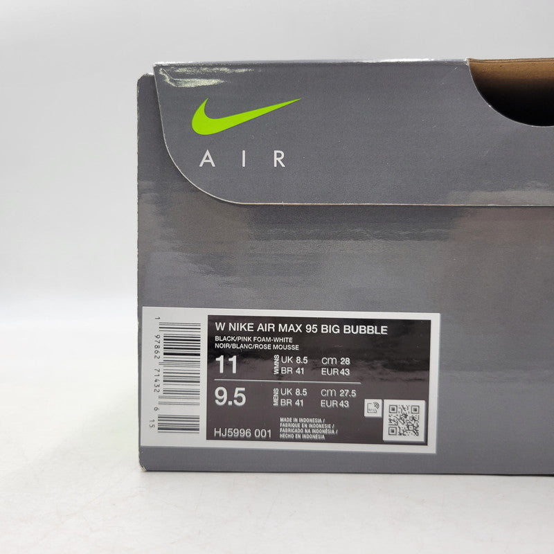 【中古美品】【メンズ】 NIKE ナイキ W AIR MAX 95 BIG BUBBLE HJ5996-001 ウィメンズ エア マックス 95 ビッグバブル スニーカー 靴 160-260924-as-03-izu サイズ：28cm カラー：BLACK/PINK FOAM-WHITE 万代Net店