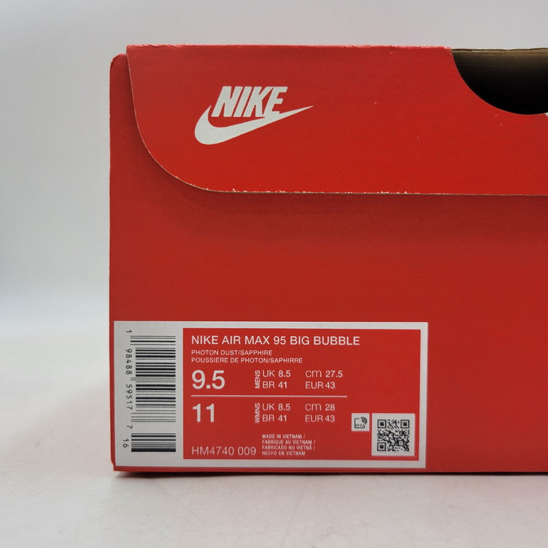 【中古美品】【メンズ】 NIKE ナイキ AIR MAX 95 BIG BUBBLE HM4740-009 エア マックス 95 ビッグバブル スニーカー 靴 160-260923-as-13-izu サイズ：27.5cm カラー：PHOTON DUST/SAPPHIRE 万代Net店