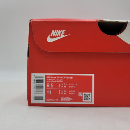 【中古美品】【メンズ】 NIKE ナイキ AIR MAX 95 WOVEN BB IB3695-100 エア マックス 95 ウーヴン BB スニーカー 靴 160-260923-as-12-izu サイズ：27.5cm カラー：WHITE/PURPLE DYNASTY 万代Net店