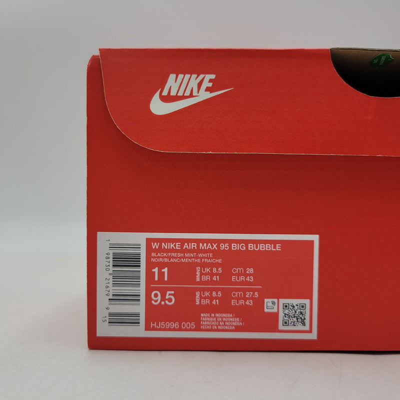 【中古美品】【メンズ】 NIKE ナイキ W AIR MAX 95 BIG BUBBLE HJ5996-005 ウィメンズ エア マックス 95 ビッグ バブル スニーカー 靴 160-260923-as-14-izu サイズ：28cm カラー：BLACK/FRESH MINT-WHITE 万代Net店