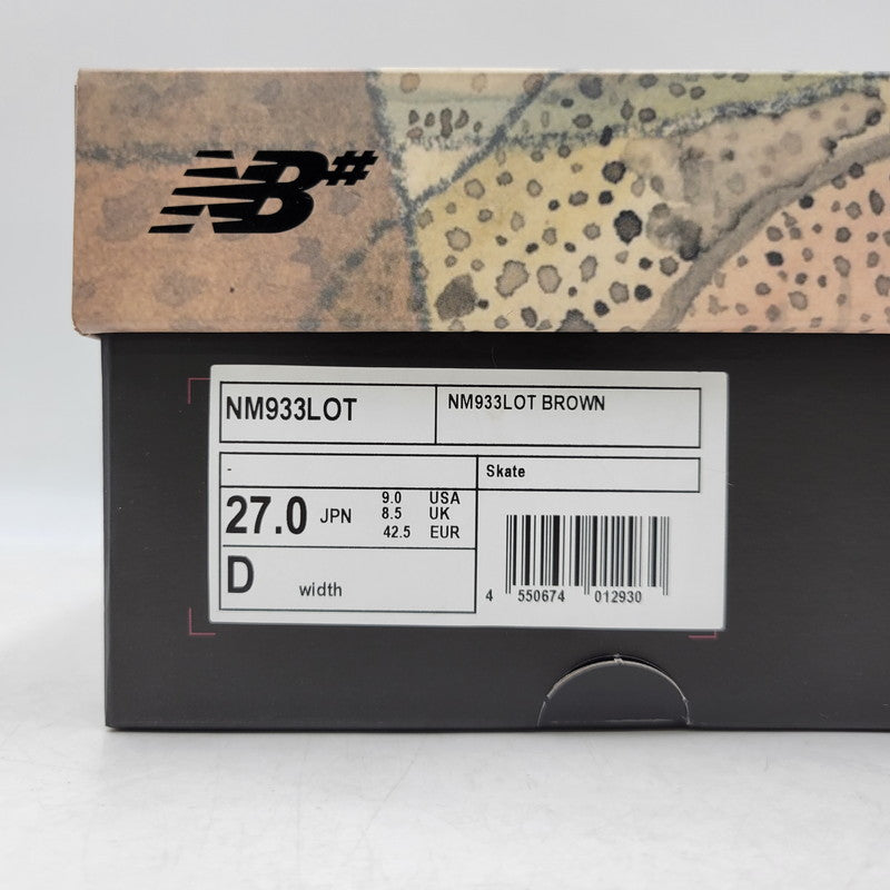 【中古美品】【メンズ】 NEW BALANCE ニューバランス×MIKE GIGLIOTTI マイク・ジリオッティ NB NUMERIC 933 ヌメリック スニーカー シューズ 靴 162-260924-cs-05-izu サイズ：27cm カラー：TRUE BROWN/CANDY PINK 万代Net店