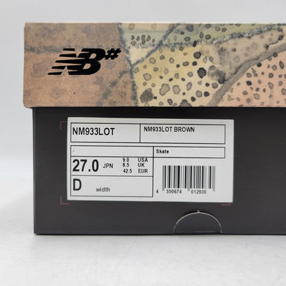 【中古美品】【メンズ】 NEW BALANCE ニューバランス×MIKE GIGLIOTTI マイク・ジリオッティ NB NUMERIC 933 ヌメリック スニーカー シューズ 靴 162-260924-cs-05-izu サイズ：27cm カラー：TRUE BROWN/CANDY PINK 万代Net店