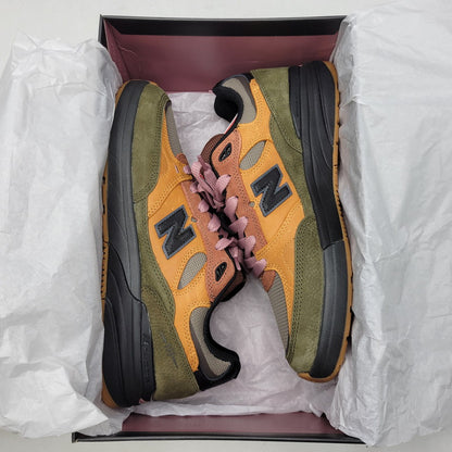 【中古美品】【メンズ】 NEW BALANCE ニューバランス×MIKE GIGLIOTTI マイク・ジリオッティ NB NUMERIC 933 ヌメリック スニーカー シューズ 靴 162-260924-cs-05-izu サイズ：27cm カラー：TRUE BROWN/CANDY PINK 万代Net店