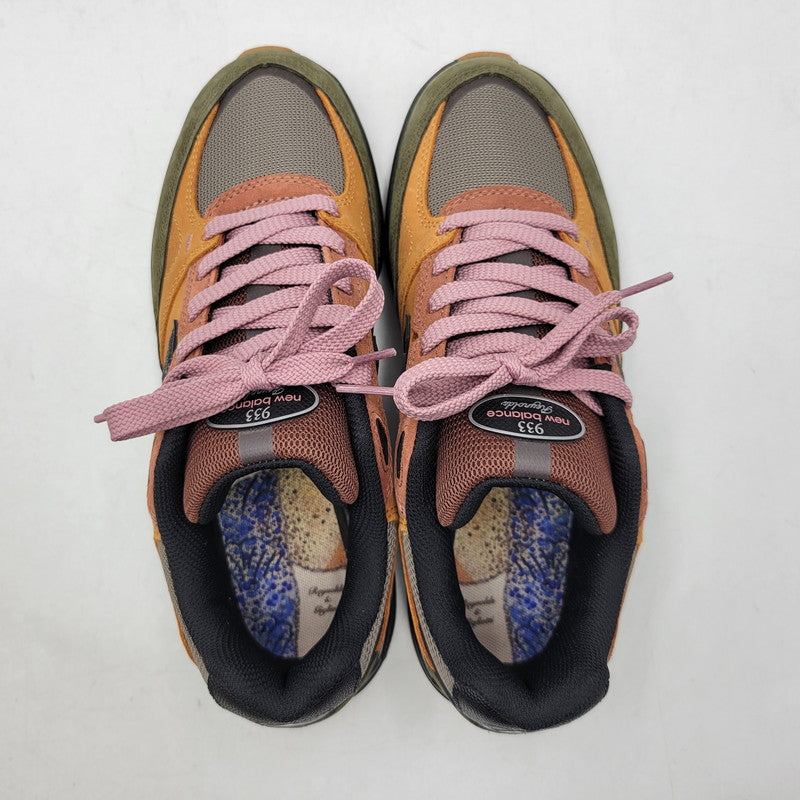【中古美品】【メンズ】 NEW BALANCE ニューバランス×MIKE GIGLIOTTI マイク・ジリオッティ NB NUMERIC 933 ヌメリック スニーカー シューズ 靴 162-260924-cs-05-izu サイズ：27cm カラー：TRUE BROWN/CANDY PINK 万代Net店