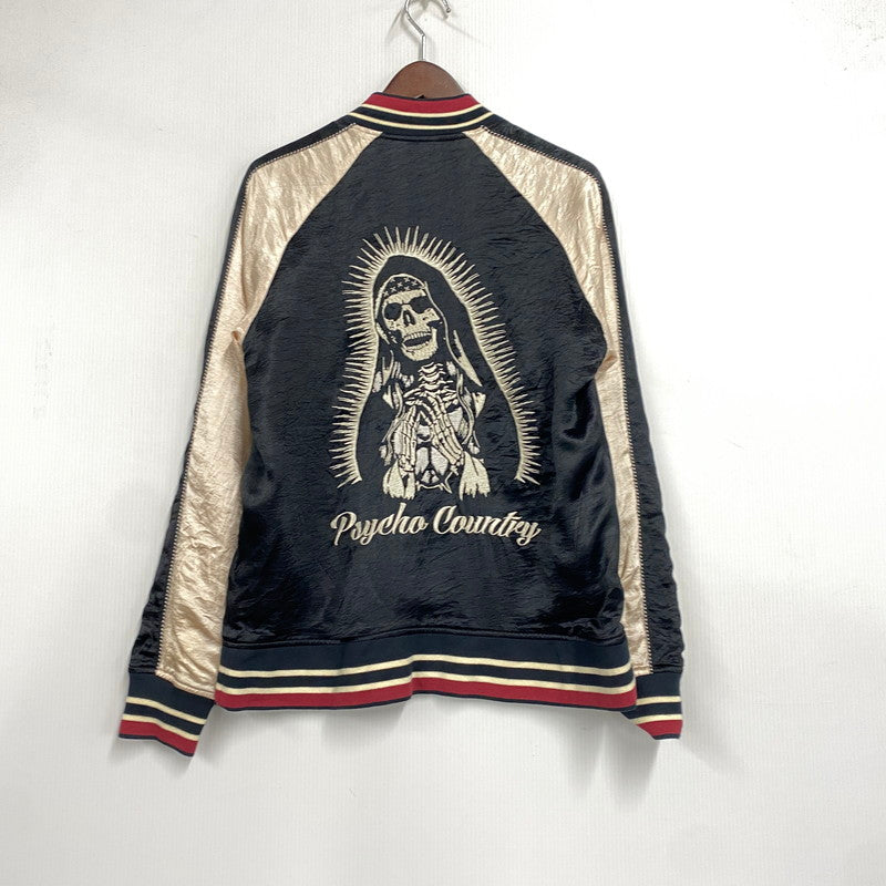 【中古品】【メンズ】 PROPA9ANDA プロパガンダ ×MOON AGE DEVILMENT ムーンエイジデビルメント P13050 REVERSIBLE SUKAJAN リバーシブル スカジャン アウター 140-261003-ya-08-izu サイズ：44 カラー：ライトグレー×ブラック 万代Net店